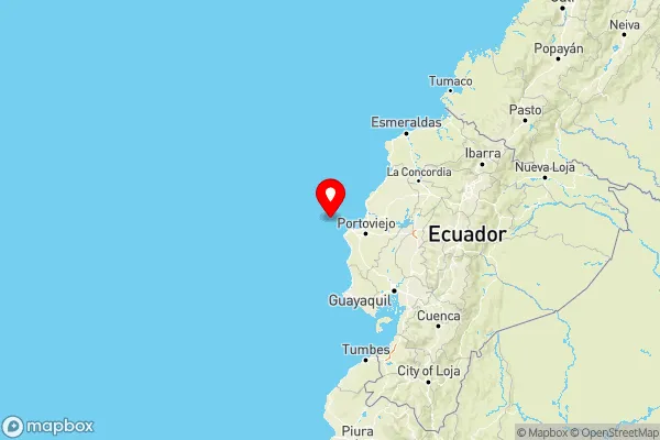 a 56.34 km de Manta, Manabi