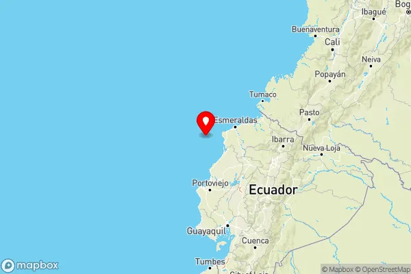 a 64.98 km de Muisne, Esmeraldas