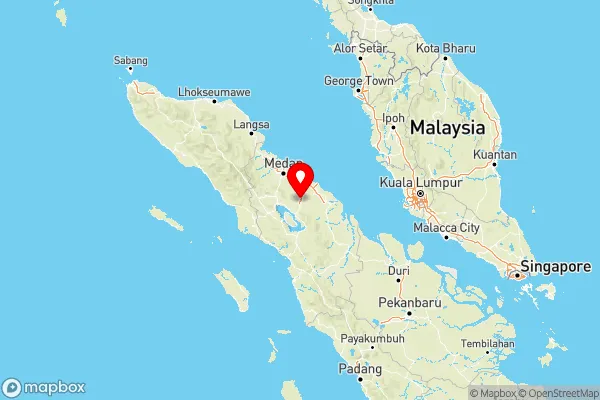 7 km NNW of Pematangsiantar, Indonesia