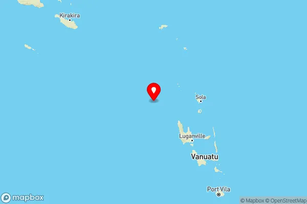 209 km NW of Port-Olry, Vanuatu