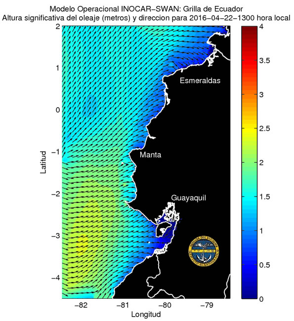 Condiciones de olas y aguaje del 22 al 25 de abril 2016 Condiciones de olas y aguaje del 22 al 25 de abril 2016