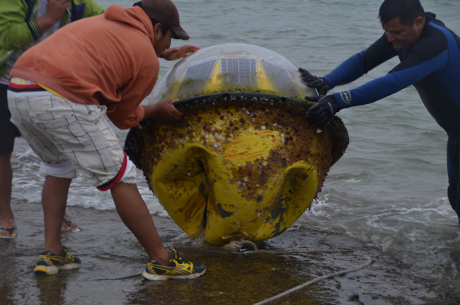 Boya oceanográfica instalada en Salinas fue destruida por embarcación Boya oceanográfica instalada en Salinas fue destruida por embarcación