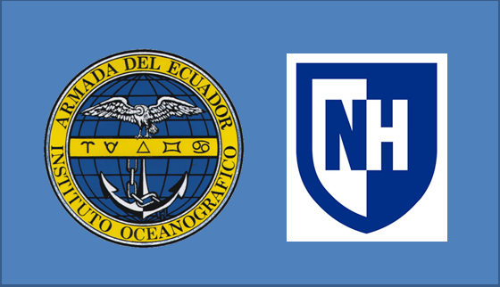 Director del Instituto Oceanográfico de la Armada firmó convenio de cooperación con Universidad de New Hampshire