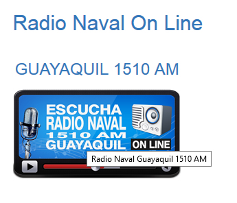 Escuche Radio Naval a través de internet en cualquier parte del mundo