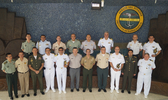 Cuerpo de Agregados Militares Navales, Aéreos y de Policía visitaron el Inocar