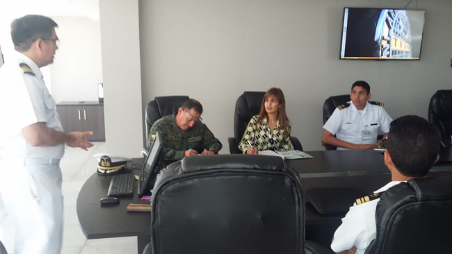 Reunión para el intercambio de temas de Ciencia y Tecnología entre Inocar y  el Ejército de Estados Unidos