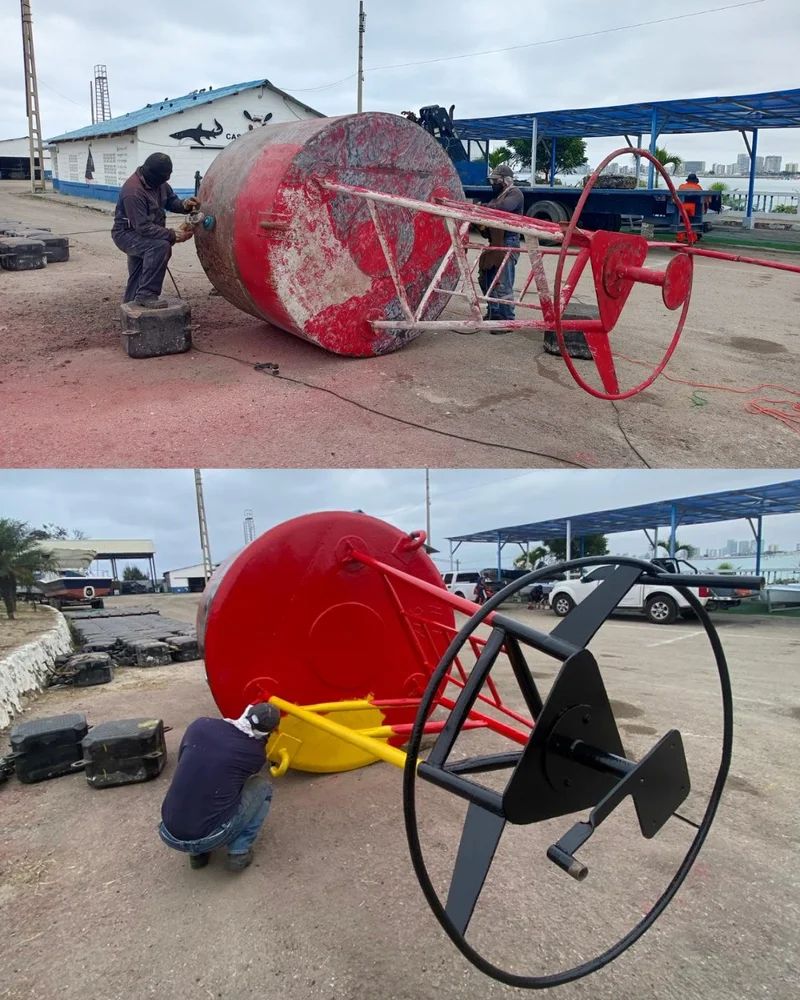 Inocar garantiza seguridad marítima con mantenimiento de ayudas a la navegación en Santa Elena Inocar garantiza seguridad marítima con mantenimiento de ayudas a la navegación en Santa Elena